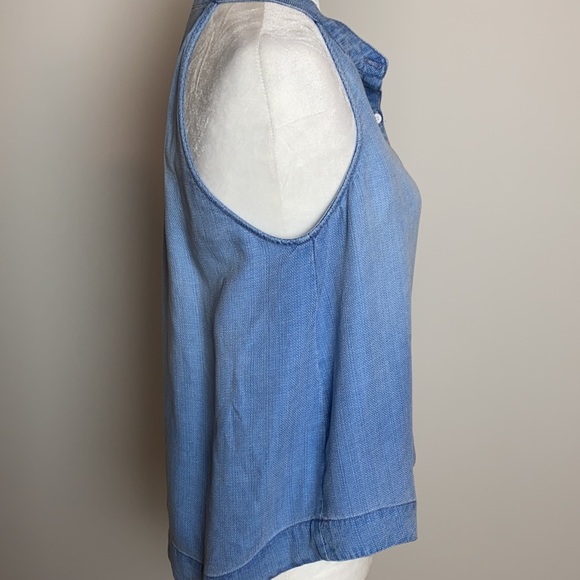 Cloth&Stone NWOT Chambray Halter Sz PM - Picture 3 of 5
